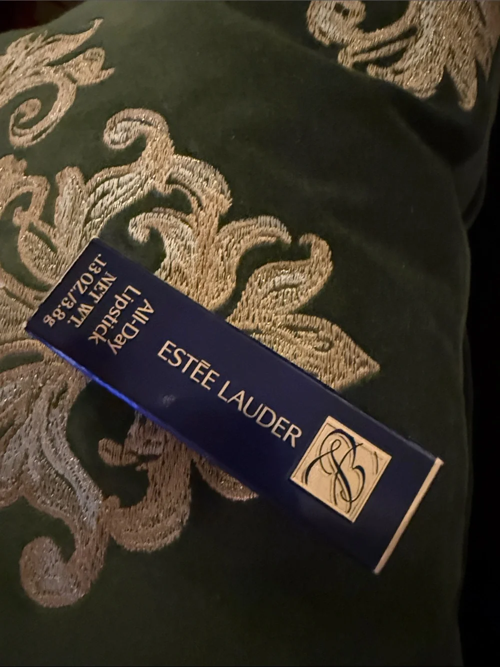 RARE Estee Lauder All Day Lipstick Cafe Latte A-8A Gold Tube New in Box Vintage